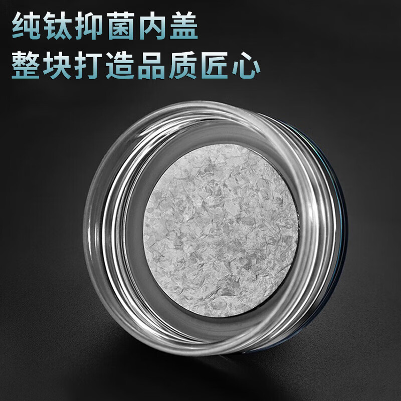 格亚(GEYA) 高档纯钛抑菌双层玻璃杯茶杯纯钛泡茶杯玻璃水杯子商务办公礼盒 钛滤网 180ML