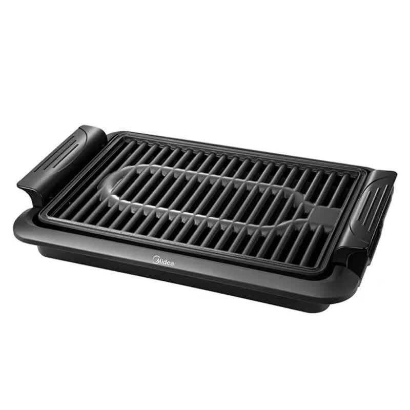 美的(Midea)JK4025P101烧烤炉家用无烟小型烤串机室内电烤盘礼品电器【尾货机品牌家电】 黑色 MC-JK4025P101