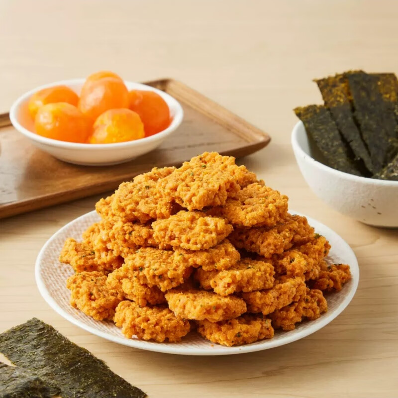 盒马MAX咸蛋黄海苔肉松锅巴1000g金黄酥脆解馋休闲零食小吃 1000g