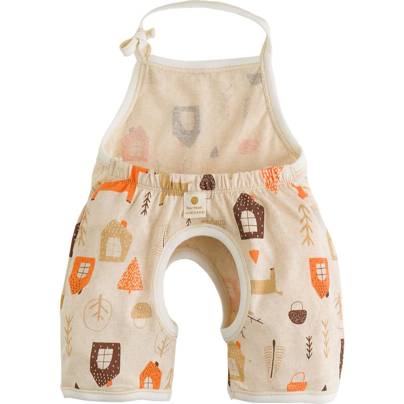 迪士尼(disney)婴儿兜兜衣夏季薄款夏天开裆裤连腿连脚带腿护肚宝宝