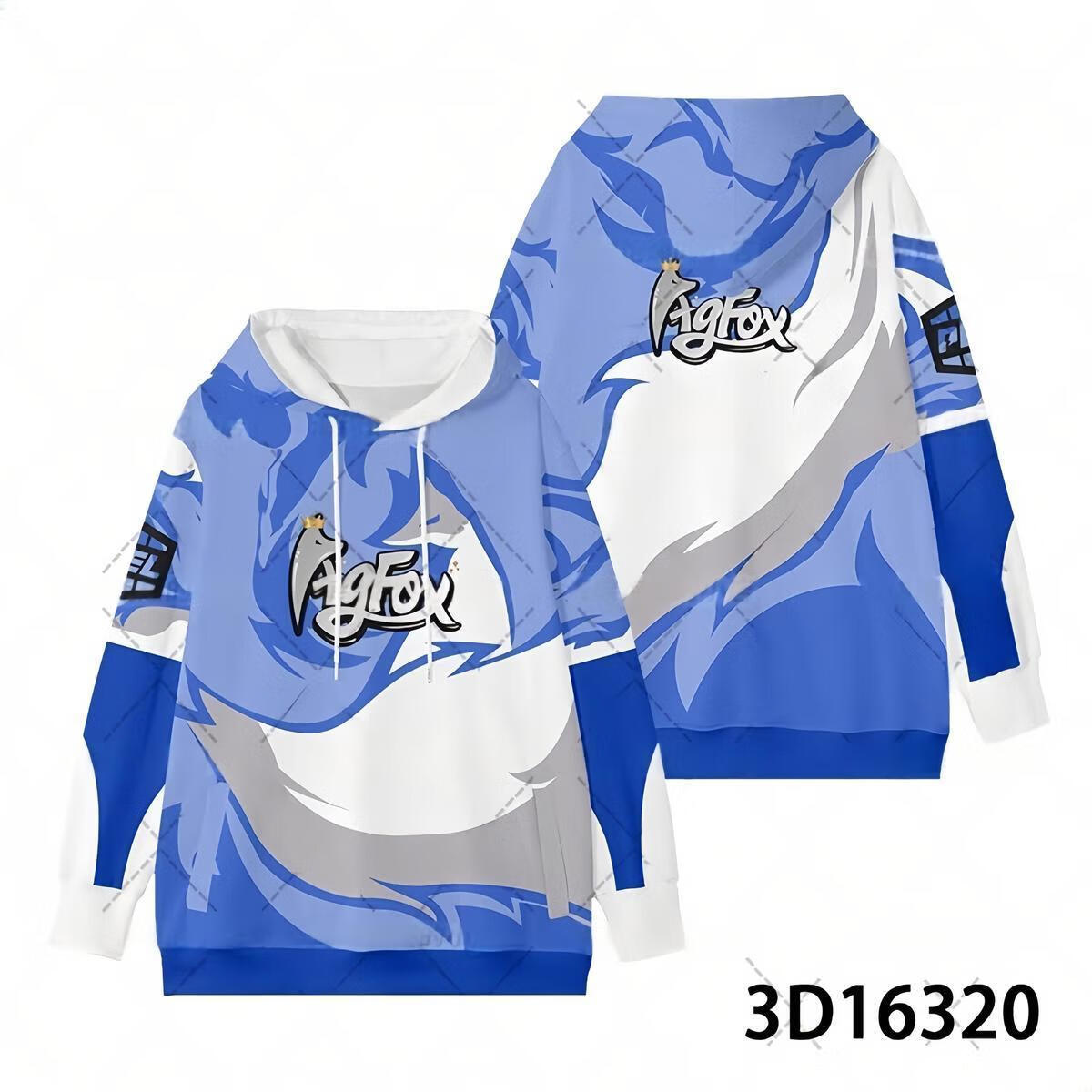 和平精英agfox战队队服连帽卫衣外套吃鸡短袖队服电竞比赛定制服 6连