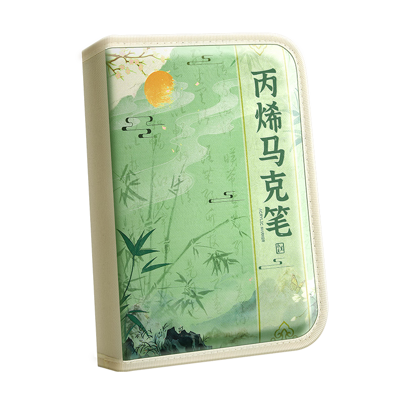 舒星【一套湊齊】古風(fēng)丙烯馬克筆小學(xué)生48色美術(shù)生專用不透色可疊色筆芯水彩筆幼兒園兒童水洗畫筆可洗