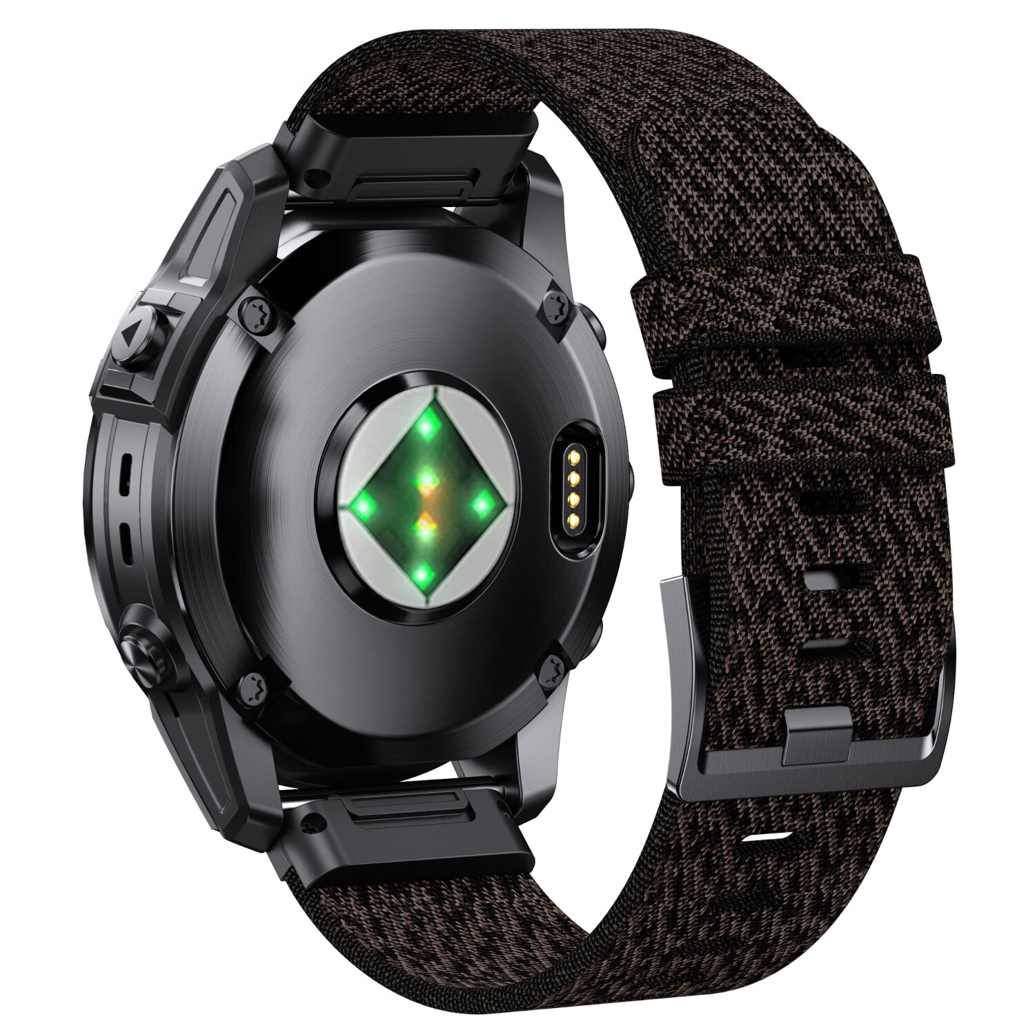 ENDUROBAND适用于佳明fenix8/7X/6X飞耐时5Xfenix3原装尼龙快拆表带提花表带手表替换带 黑色提花-黑扣织带圈 佳明22mm接口