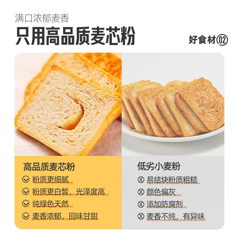 粮悦(LIRAY)鸡蛋馍丁多口味爆脆面包干饼干烤香馍片饼干批发整箱 烤馍烧烤味 450g*2盒