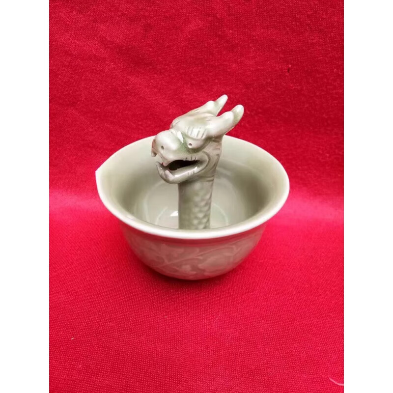 迦圖鯪胖東來(lái)品質(zhì)正宗陜西銅川耀州瓷公道九龍貪心功德陜西紀(jì)念品瓷 單個(gè)