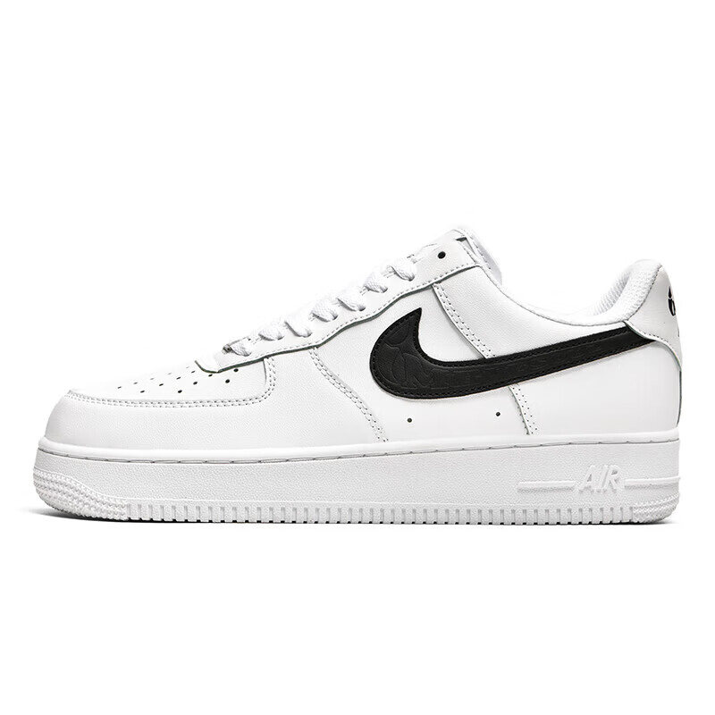 CLENIKEEDAIR NIKE莆田运动鞋男款低帮af1空军一号黑色板鞋情侣学生休闲鞋 空军一号白黑 【男女同款】 44
