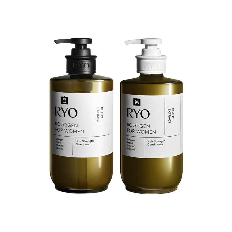 吕（Ryo）橄榄吕洗护套装 洗580ml+护580ml强化屏障控油蓬松圣诞礼物