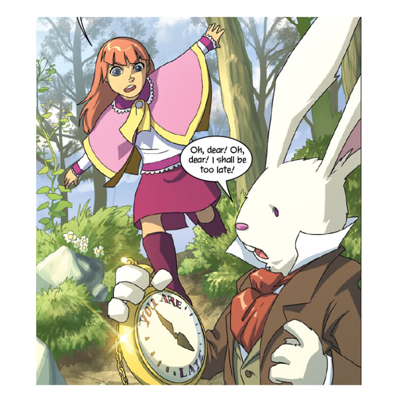 英文全彩漫画版 爱丽丝梦游仙境 Alice in Wonderland Capstone出版社 儿童文学小说 爱丽丝梦游仙境