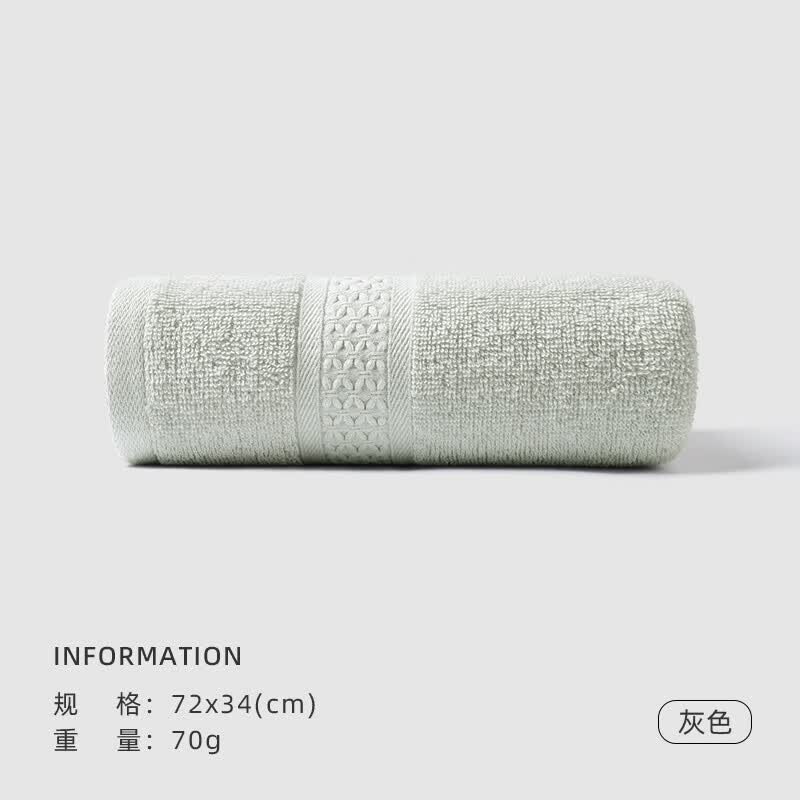 洁丽雅（Grace）毛巾男士纯棉吸水不掉毛速干A类全棉柔软洗脸洗澡情侣面巾 【纯棉加厚】灰色 1条