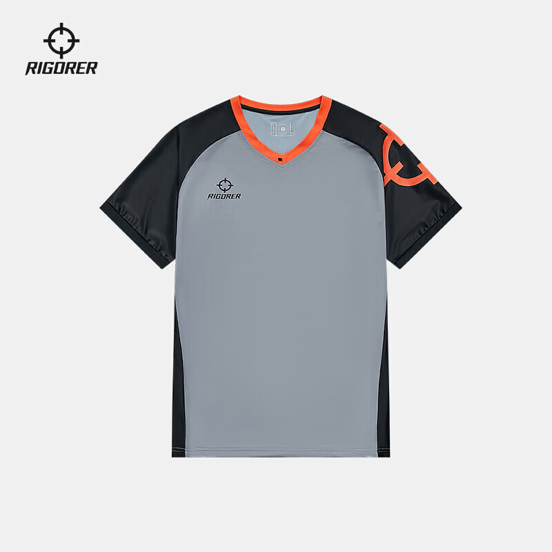 準(zhǔn)者【新品】2024新款裁判男女籃球運(yùn)動(dòng)訓(xùn)練比賽裁判服V領(lǐng)透氣短袖618 甲板灰 M 170