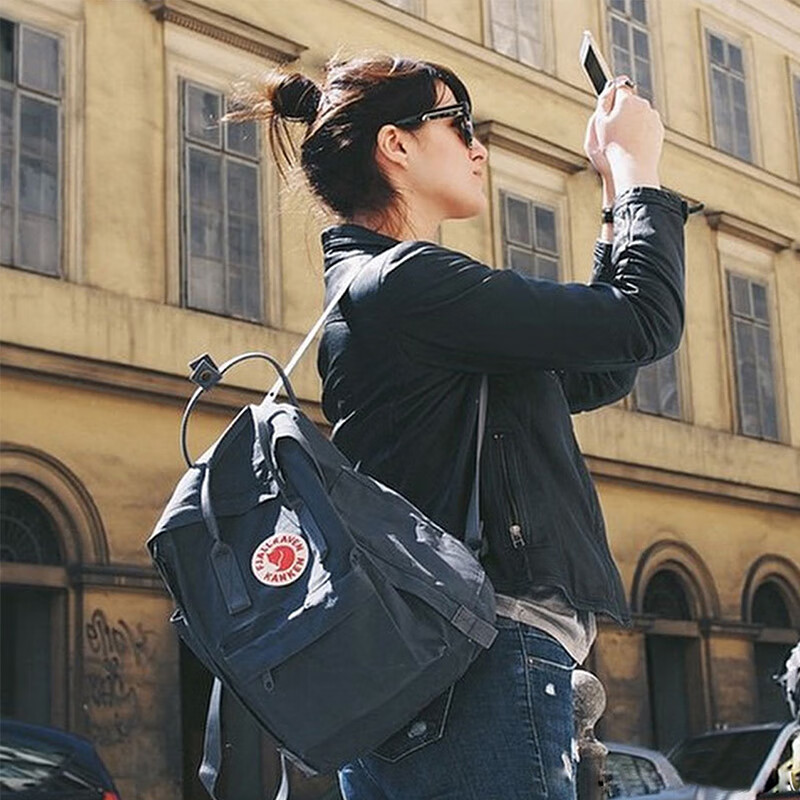 北极狐双肩包休闲大容量背包男女书包23510-031石墨黑16L新年礼物