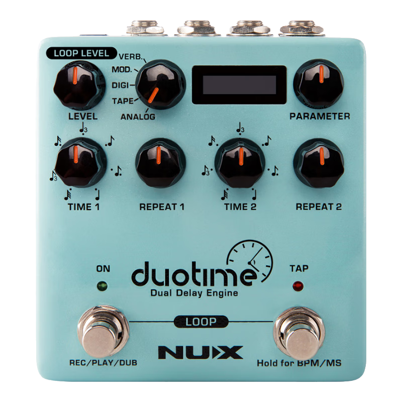 紐克斯（NUX）立體聲雙延遲單塊效果器多種延遲吉他綜合效果器LOOP NDD-6 綠色