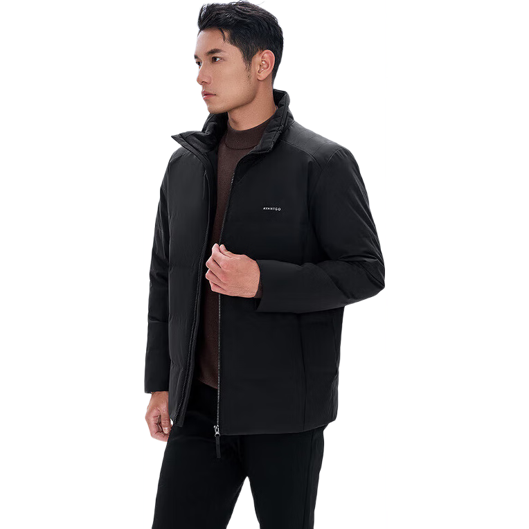 HLA海澜之家羽绒服男轻商务经典系列石墨烯外套男冬季