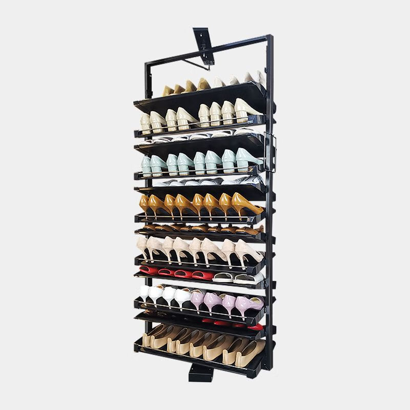 旋转鞋架360度家用抖音多层收纳五金配件高度伸缩旋转鞋柜 4层+德国阻尼高680-745mm