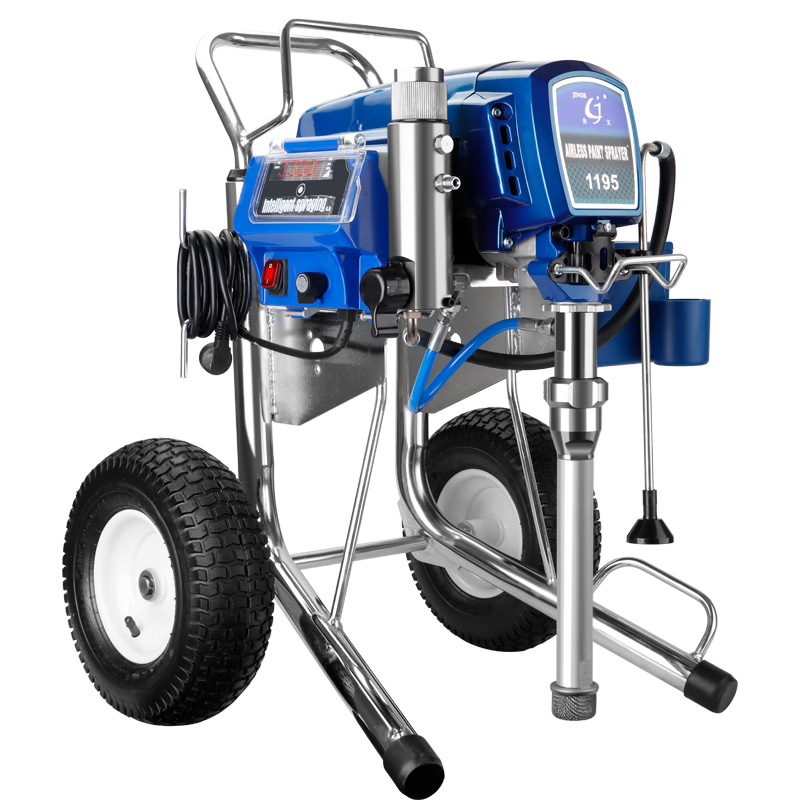 金戈高壓無(wú)氣噴涂機噴乳膠漆大功率品牌噴漆機電動(dòng)噴油漆搶柱塞機 JG-1195精品工程款（4500瓦）