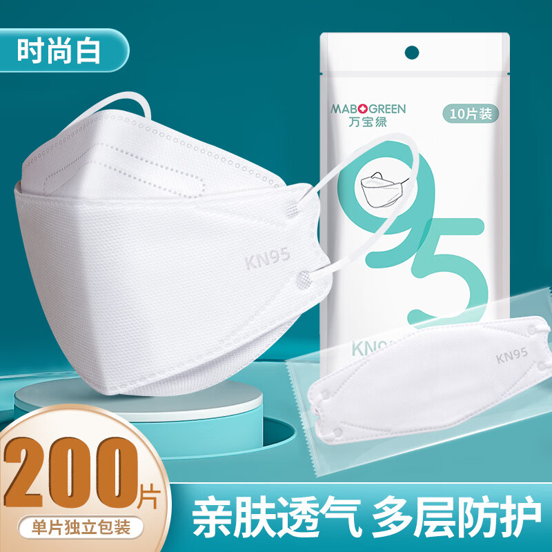 ����kn95����3d����Ů����ֵ2025�¿�һ����������Ҷ͸�������в��ն� KN95������ɫ200ֻ��-����װ �Լ۱ȸ�