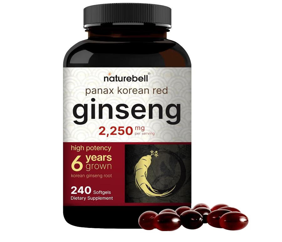 黄辅堂美国人参胶囊韩国红参 2250毫克korean red ginseng人参皂苷240