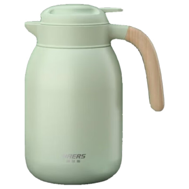 哈尔斯大容量不锈钢家用保温壶热水壶办公室茶壶高颜值暖水壶团购送礼 豆绿色2L