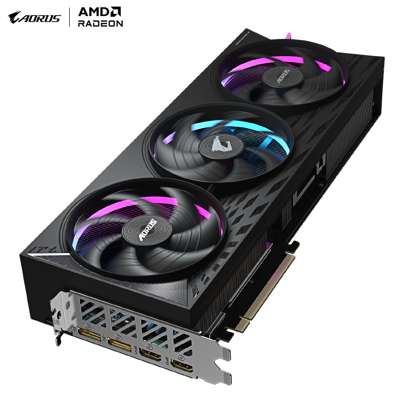 技嘉(GIGABYTE)9070XT显卡 AMD AORUS Radeon RX 9070 XT ELITE 16G 电竞游戏设计智能AI显卡【注册四年保】
