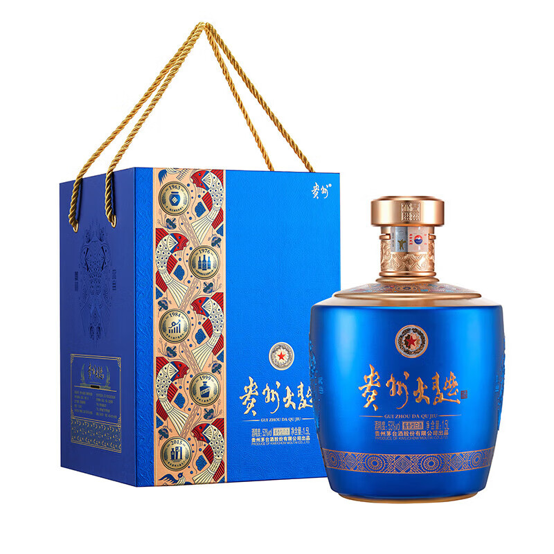 茅台（MOUTAI）贵州茅台酒股份出品 贵州大曲酒 酱香型白酒 喜宴送礼 53度 1.5L 1坛 贵州大曲似水流年