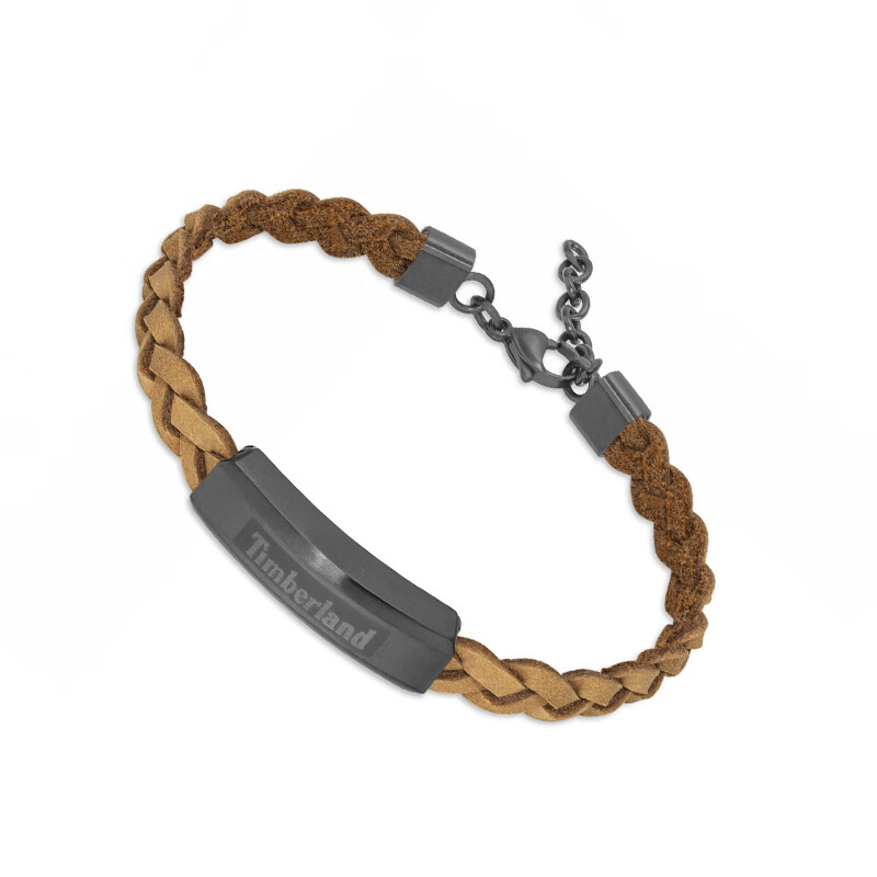 添柏岚(Timberland)男士手链手镯时尚潮流个性编织手绳首饰手环手串送男友生日礼物 TDAGB0002103