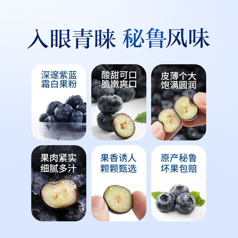 芫曦云南花香蓝莓【多地次日达】新鲜水果年货节送礼物 精选大果 | 约15mm+ 【尝鲜装】2盒装 单盒约100-125g