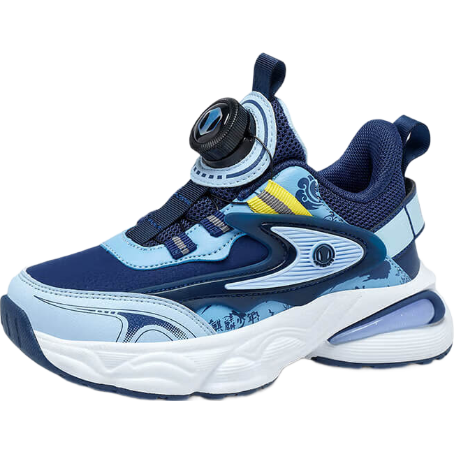 大黃蜂童鞋兒童運動(dòng)鞋軟底透氣男童休閑鞋 B112431920W深藍色(雙網(wǎng))37