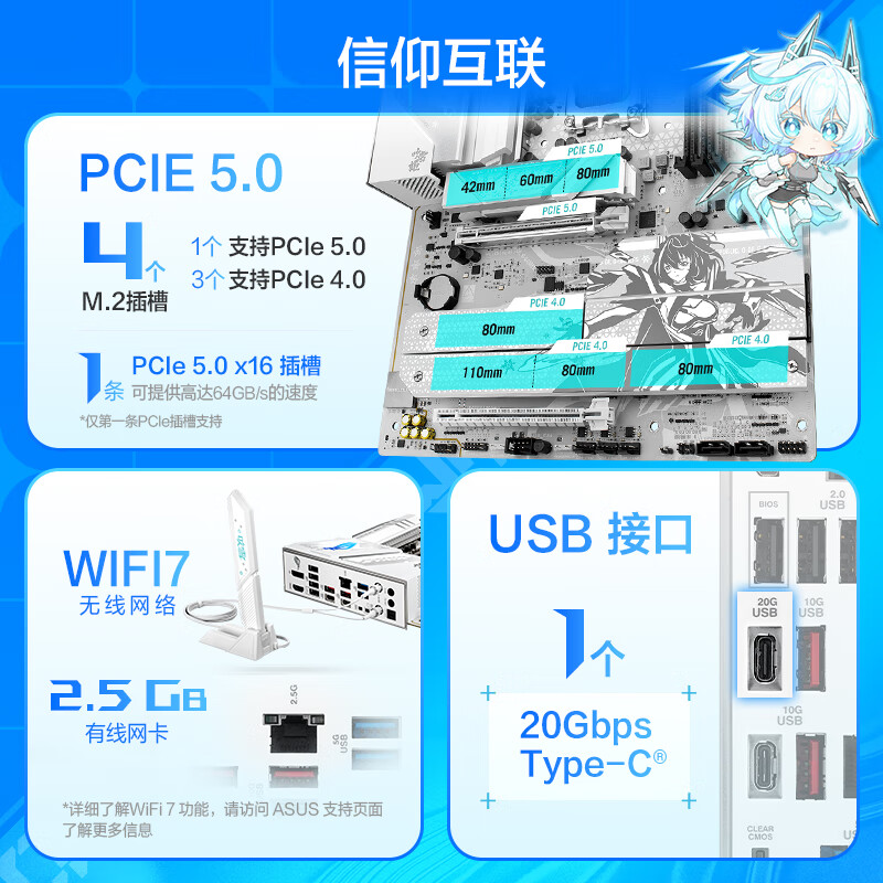 华硕 ROG STRIX B860-A GAMING WIFI S吹雪 图 5