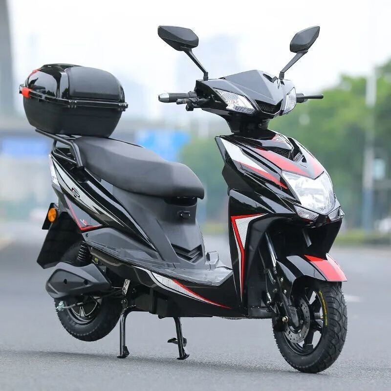 尚领电动车72v大功率电动摩托车时尚男女款电瓶车外卖长跑王高速电摩