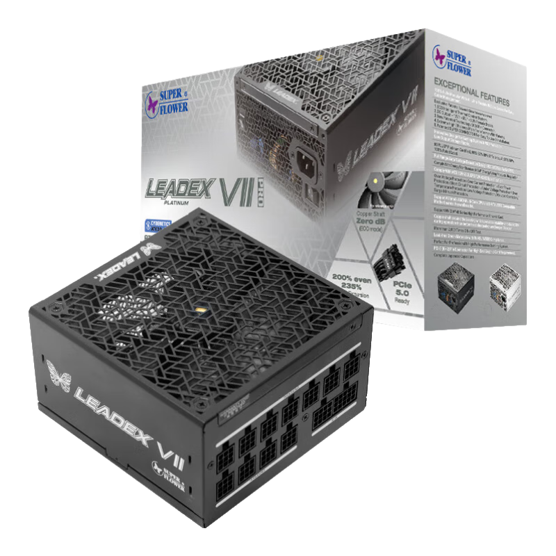 ڲSUPER FLOWER ATX3.1 ԵԴ  LEADEX VII 1000W/1200W ׽ȫģ/ȫϵ ֧ 5090/9070Կ LEADEX VII 1200W