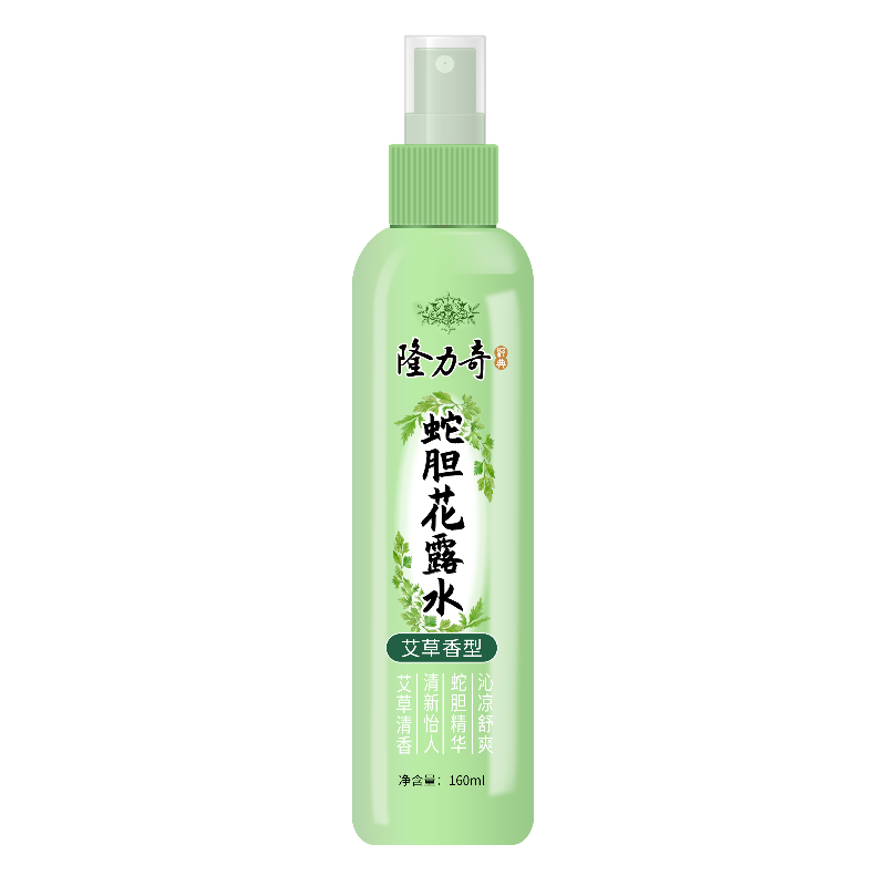隆力奇 蛇胆花露水 便携户外止痒舒缓蚊虫叮咬 舒爽喷雾艾草香型160ml