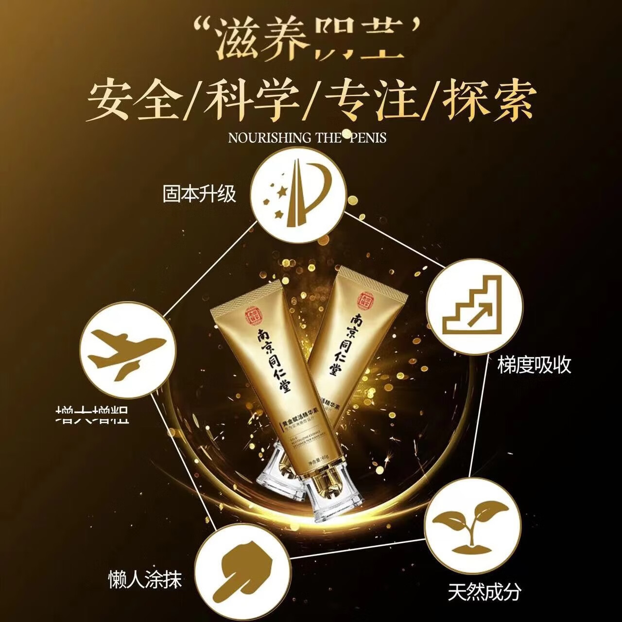 南京同仁堂男士修护按摩膏海绵体可搭淫羊藿壮阳增硬增大增长增粗二次发育 【一支体验装】按摩修复增大膏1支