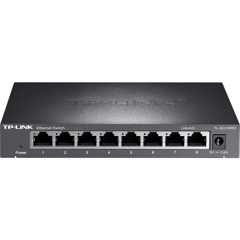 普联(TP-LINK) 8口千兆交换机 企业级交换器 TL-SG1008D整箱装 32台每箱