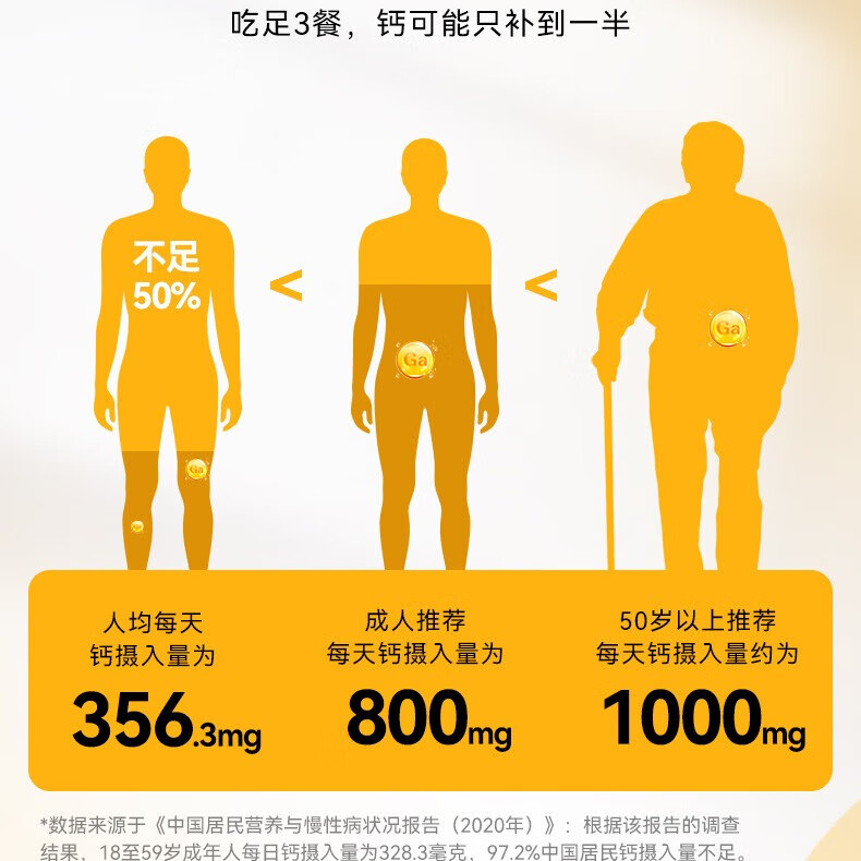 恒寿堂天乳钙咀嚼片新西兰乳源维生素d3儿童中青少年孕妇补钙骨骼成长片 [高钙含量，试用推荐] 100片*1瓶 小蓝帽认证，科学补钙