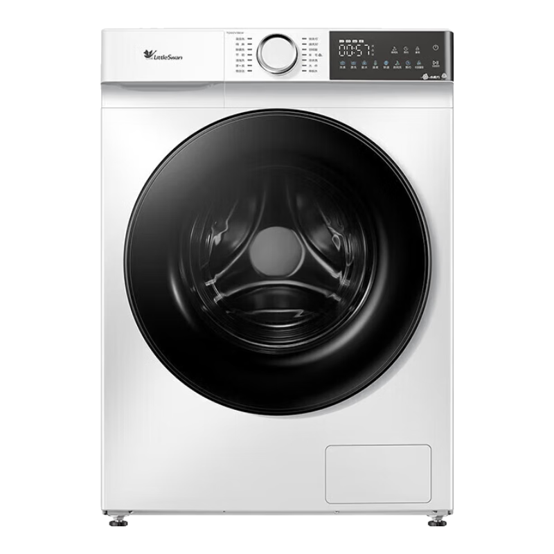 小天鹅（LittleSwan）10KG大容量全自动滚筒洗衣机 超薄水魔方护色护形净屑除毛纳米银离子除菌 以旧换新 水魔方冷水洗除菌除螨V186W