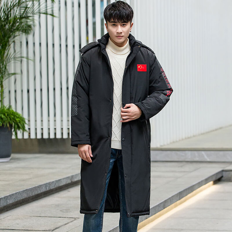 际华特训大衣游泳防寒冬季冬训长款过膝训练羽绒男加厚保暖大衣棉服