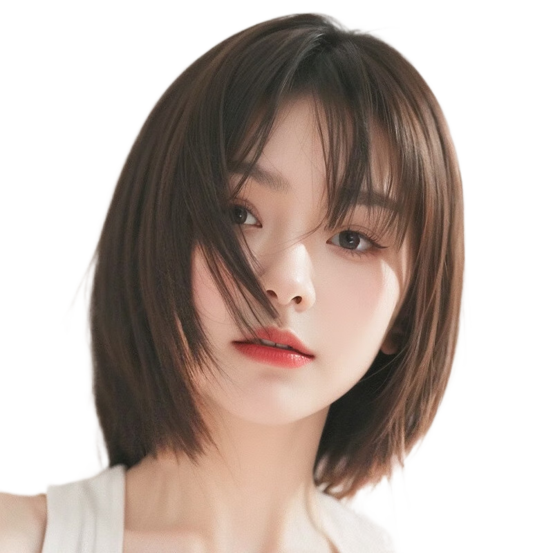 德國品質(zhì)假發(fā)女全頭套夏天薄款假發(fā)套真發(fā)全真人發(fā)發(fā)套自然夏減齡 2a1【雙遞針前網(wǎng)-隨意分縫 短發(fā)