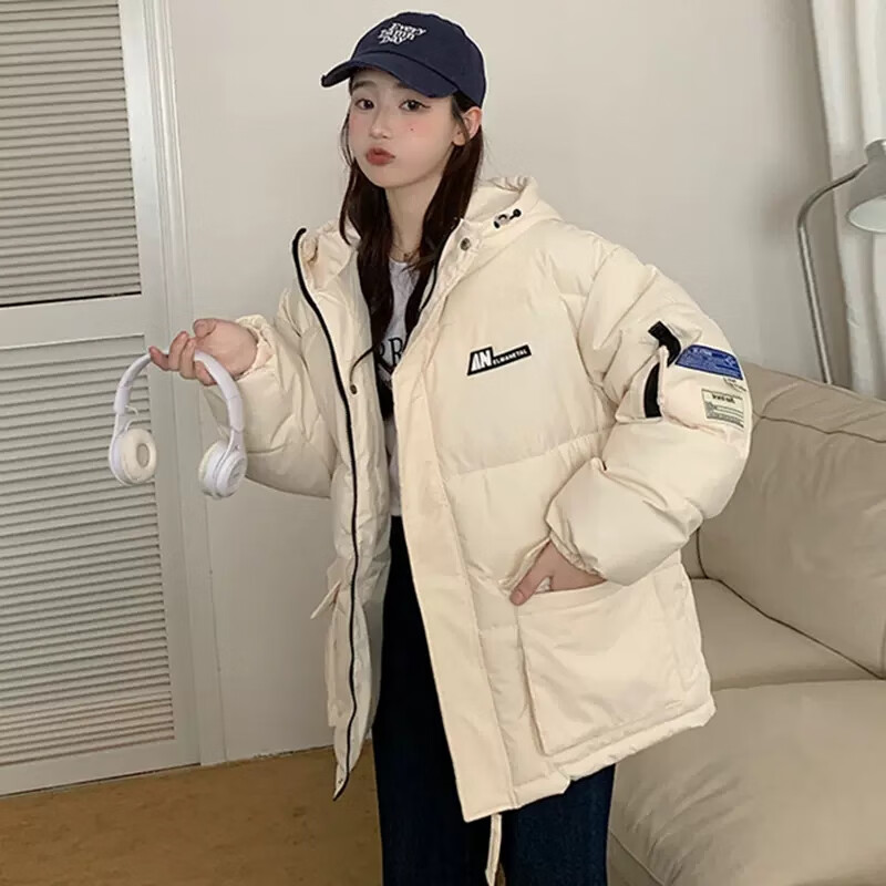 女装东北人冬天女式短款羽绒服羽绒少女冬装女大童新款初中学生工装