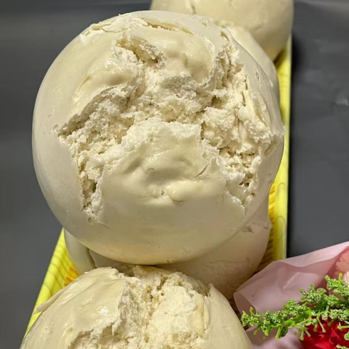 山东老面开花馒头手工戗面纯碱馒头碱香大馒头碱水馍馍早餐食品 山东碱香开花馒头16个【4.8斤】