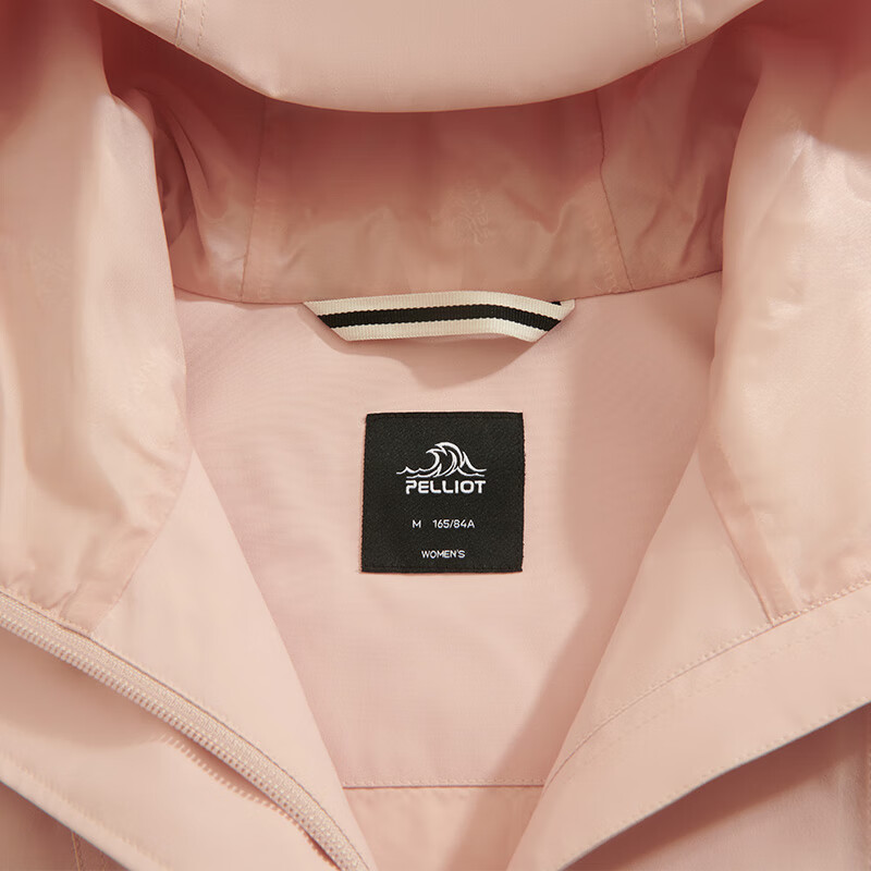 伯希和（Pelliot）【归野】户外单层冲锋衣男2025新款Teflon三防徒步登山服男 【女款】贝壳粉 三防科技面料 L