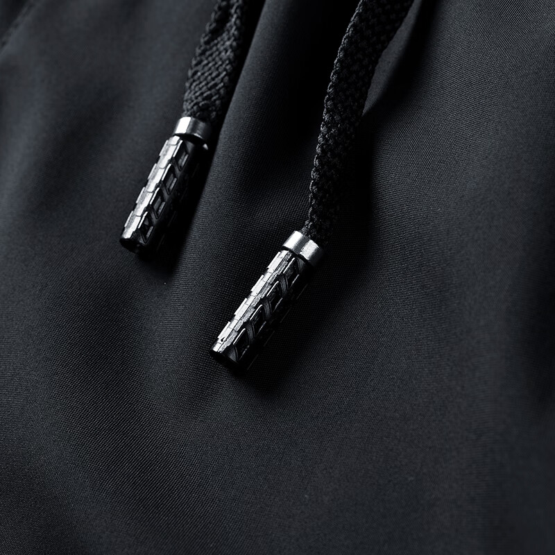 黑鲸裤子男士休闲裤束脚运动裤哈伦收口束脚长裤 黑紫 L