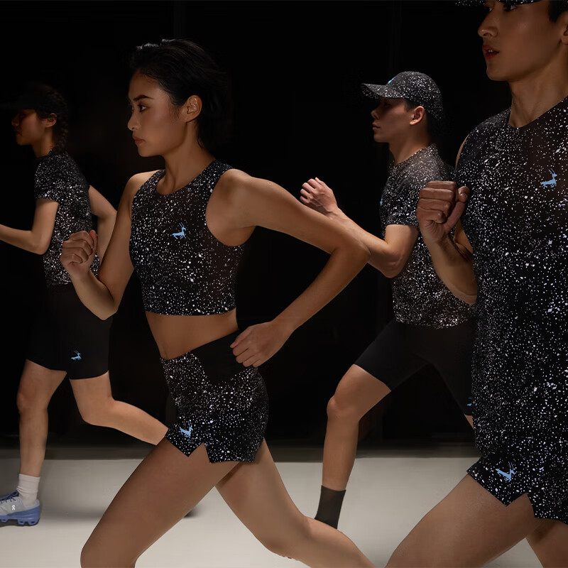 ULTRA GEAR星空 75g轻量马拉松竞速跑步短袖夜跑反光T恤男 | 优极UltraGear 星空 （尺码偏小，请拍大一码） M