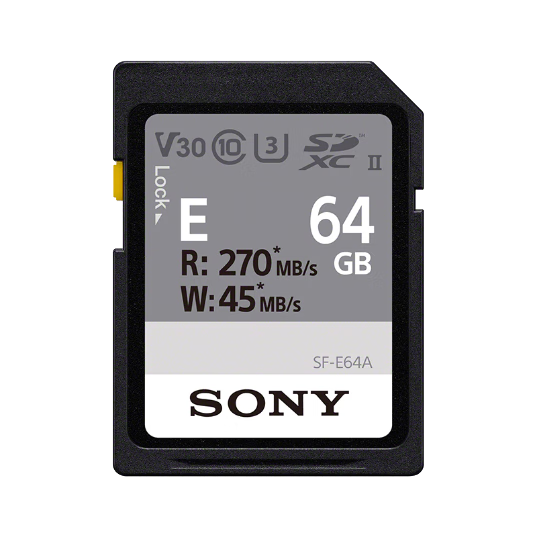 PLUSԱᣨSONY64GB SD洢 SF-E64A EϵU3 C10 V30ٸߴ270MB/s ڴ濨218.86Ԫ
