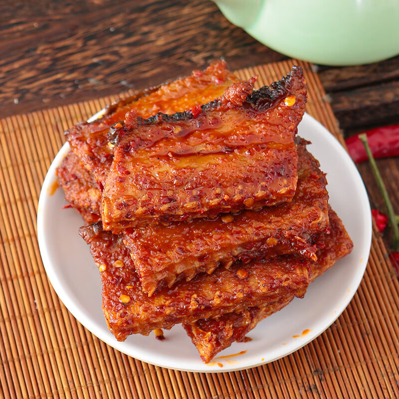 风鲜仓大霸王香辣草鱼排120g爆辣抖音同款鱼排鱼块儿湖南特产解馋小零食 香辣草鱼排120g*1袋