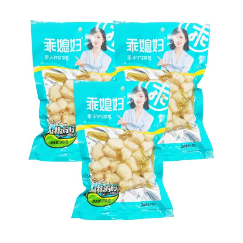 乖媳婦山椒雞肘200克重慶特產(chǎn)酸辣泡椒雞肘雞爪休閑零食小吃袋裝 【3袋】雞肘200g