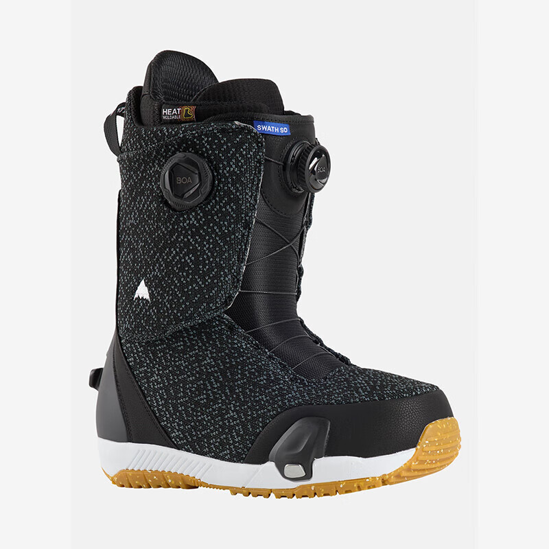 BURTON伯頓男士高山戶外滑雪靴 Swath Step On 單板滑雪靴 保暖透氣舒適 黑色 40