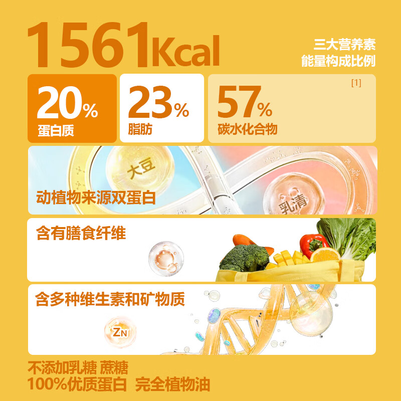 立适康高蛋白营养素粉含膳食纤维混合蛋白流食鼻饲营养补充360g防伪查询 高蛋白1罐【动植物双蛋白】 360g*1罐