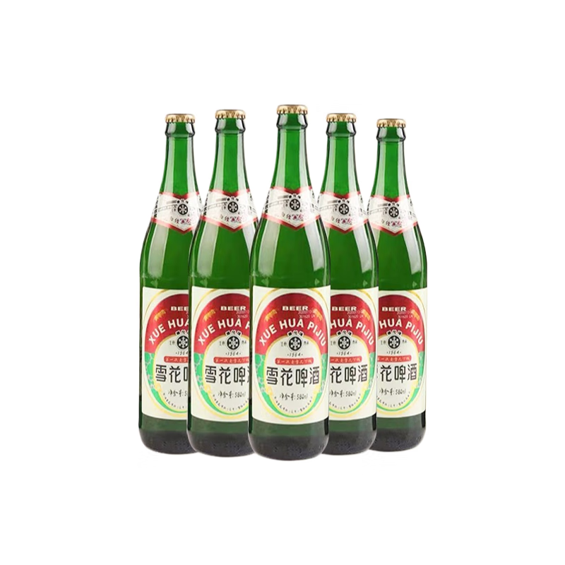 雪花1964啤酒沈阳老雪花啤酒经典地产1964儿时记忆580ml*12瓶大瓶装