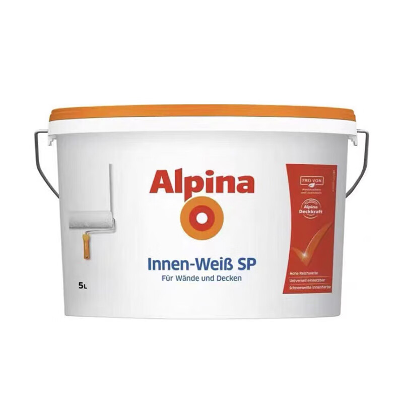 阿爾貝娜乳膠漆皓雅白色漆墻面漆內墻油漆涂料環(huán)保水性漆皓雅1 皓雅1桶5L