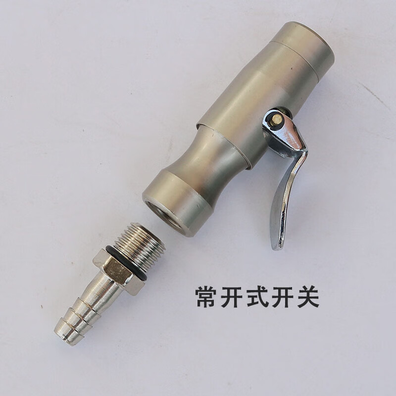 水木风德式轮胎气门嘴充气夹头铜自锁夹头式打气咀胎压表软管轮胎充气